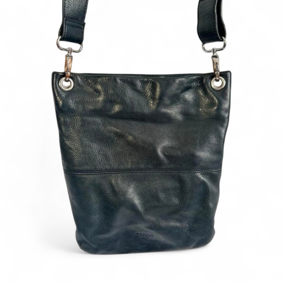 MARGOT BLACK LEATHER CROSSBODY BAG WITH ZIPPER POCKETS WOMAN - Picture 5 of 10